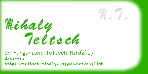 mihaly teltsch business card